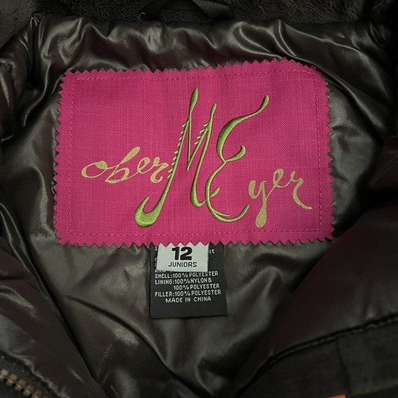 Obermeyer Girl Brown Color Block Bella Hooded Ski Snowboarding Jacket Juniors 12 - Picture 7 of 10